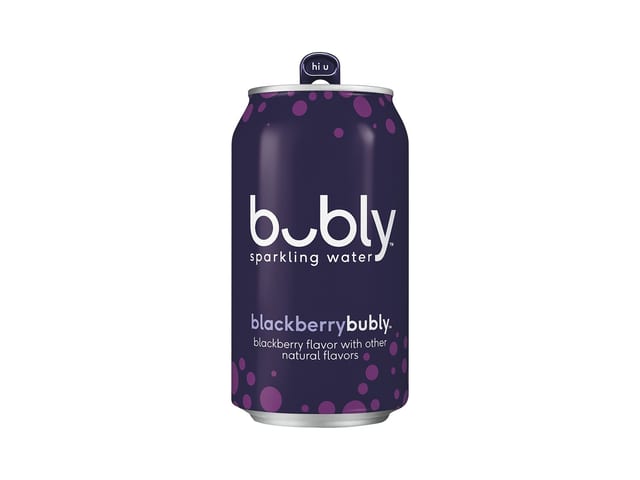 Bubly Blackberry - 12oz Can.